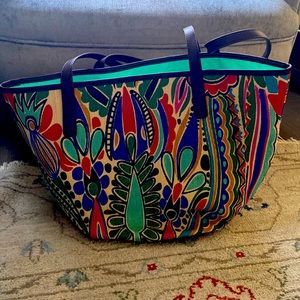 Neiman Marcus Oversized Woven Tote Bag